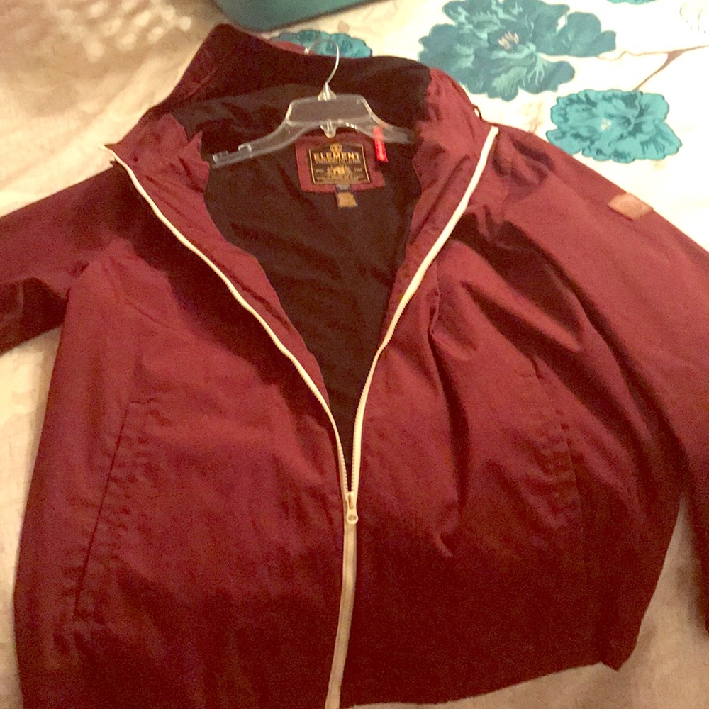 Burgundy element winter jacket